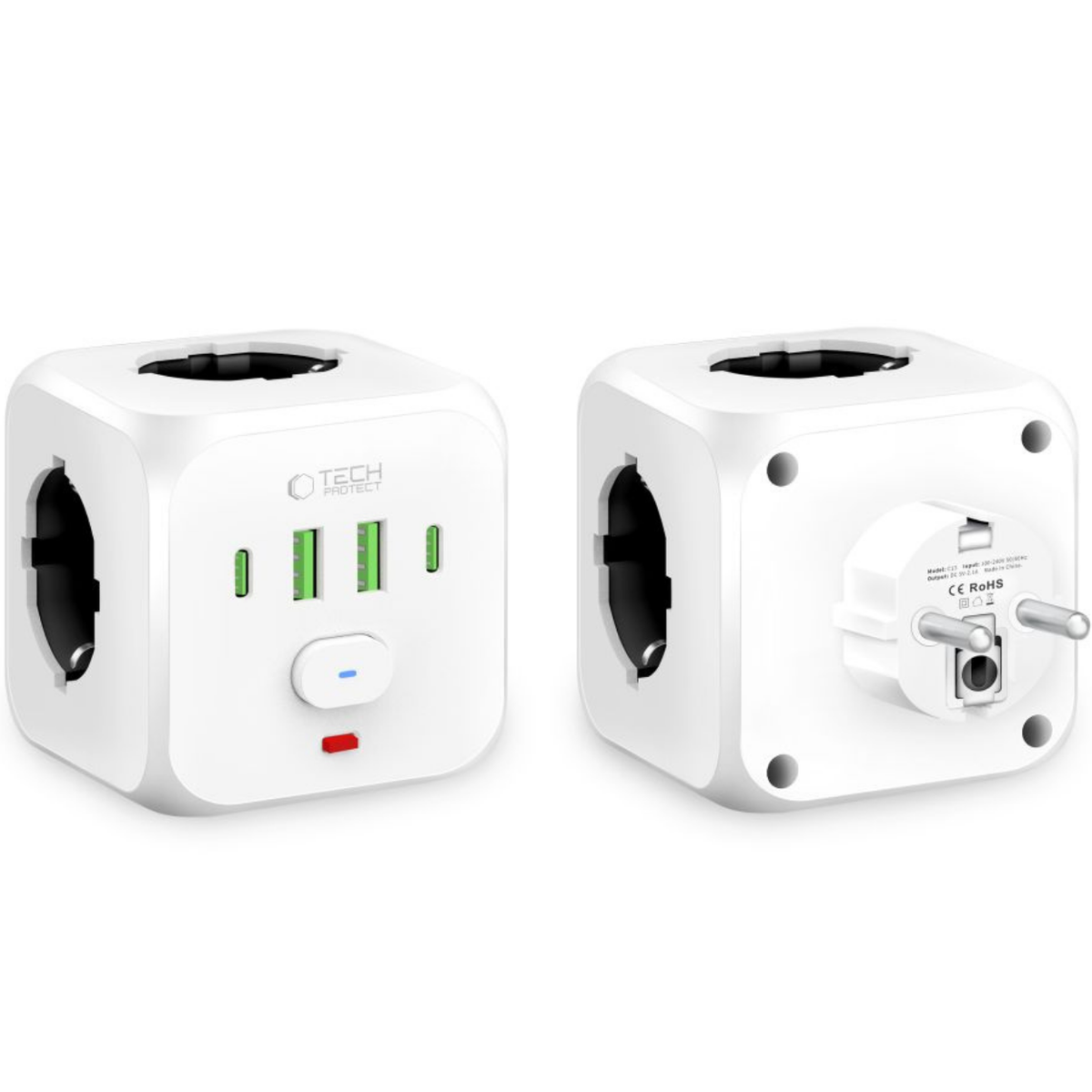 Punjačka stanica Tech - Protect PCL3x4 - Bijela KP41478