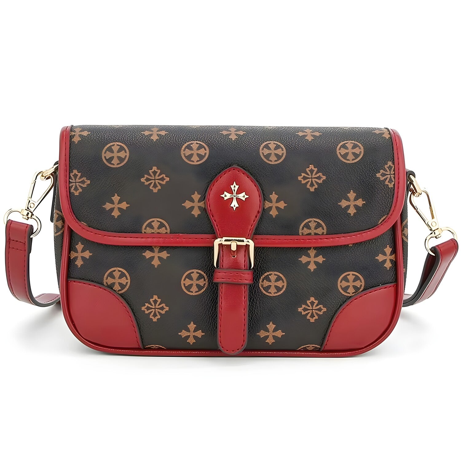 Torba Baellerry RE-36106 - Tamno smeđa / Crvena KP36106