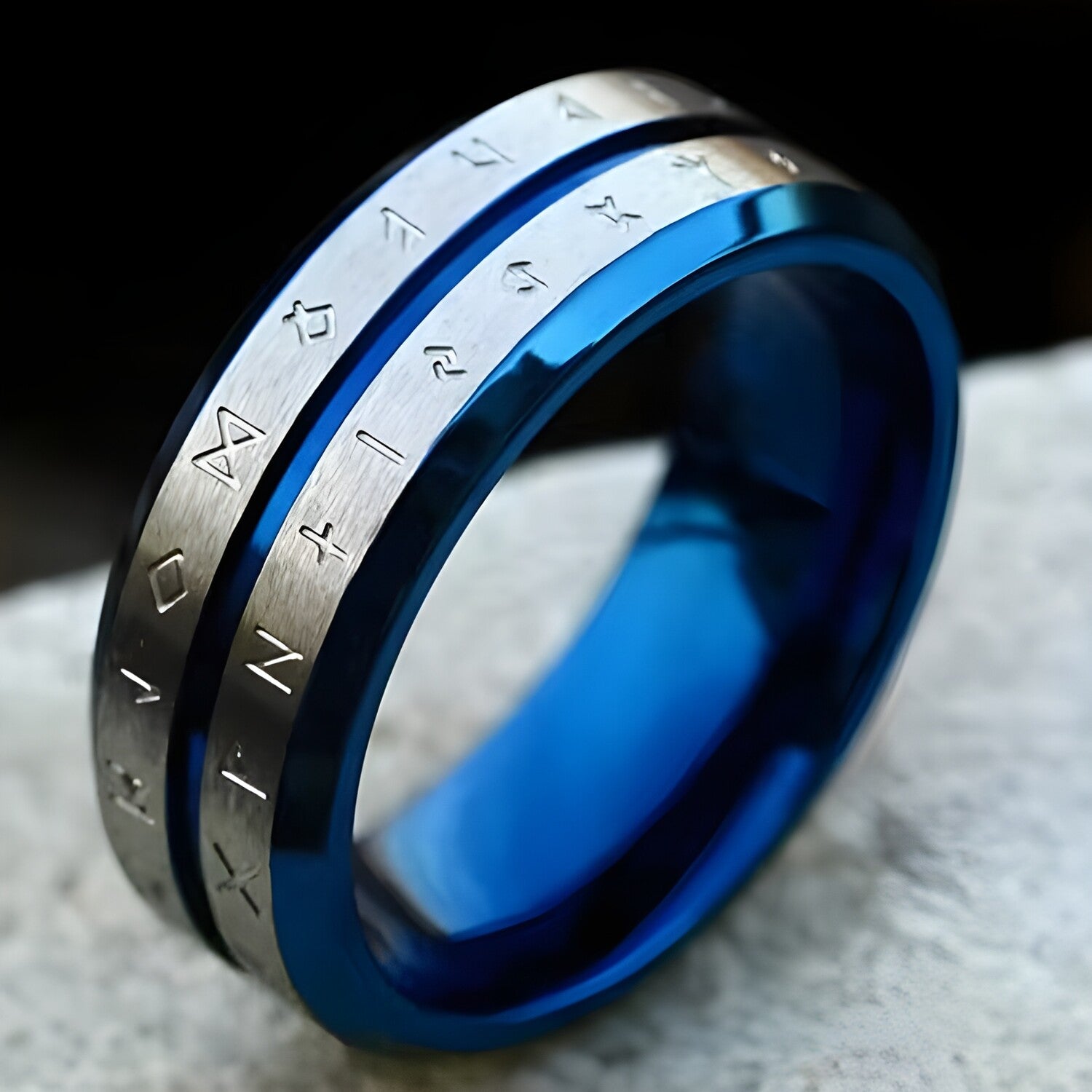 Prsten RU-32159 - Plava / 59mm KP32159