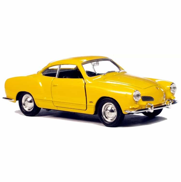 VW Karmann Ghia Coupe žuta 1:34