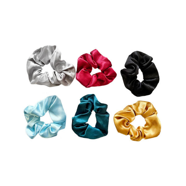 Scrunchie lastik za kosu Srebrna