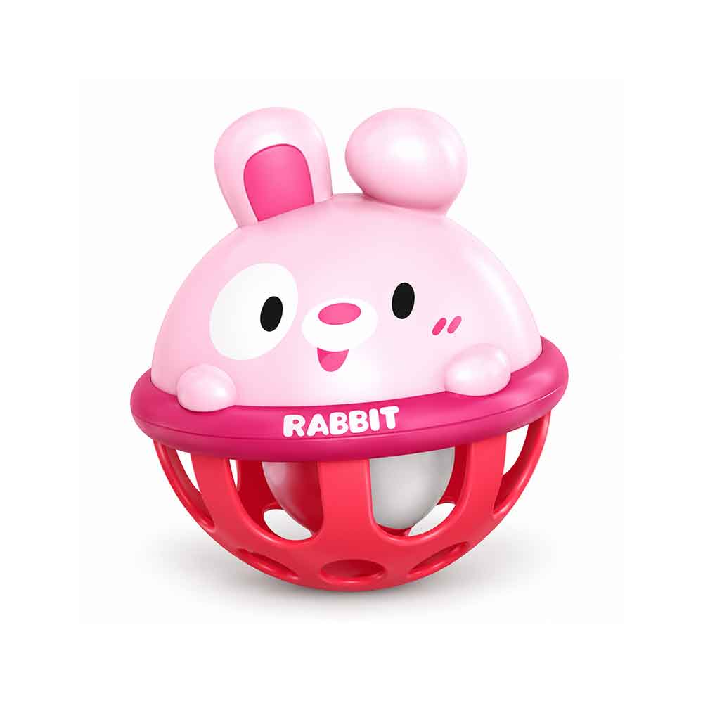Baby senzorna zvečka Animal loptica 10 cm – 5 modela Zec