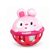 Baby senzorna zvečka Animal loptica 10 cm – 5 modela Zec