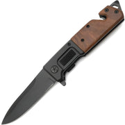 Vanjski sklopivi nož SR-39374 - Crna / Smeđa KP39374