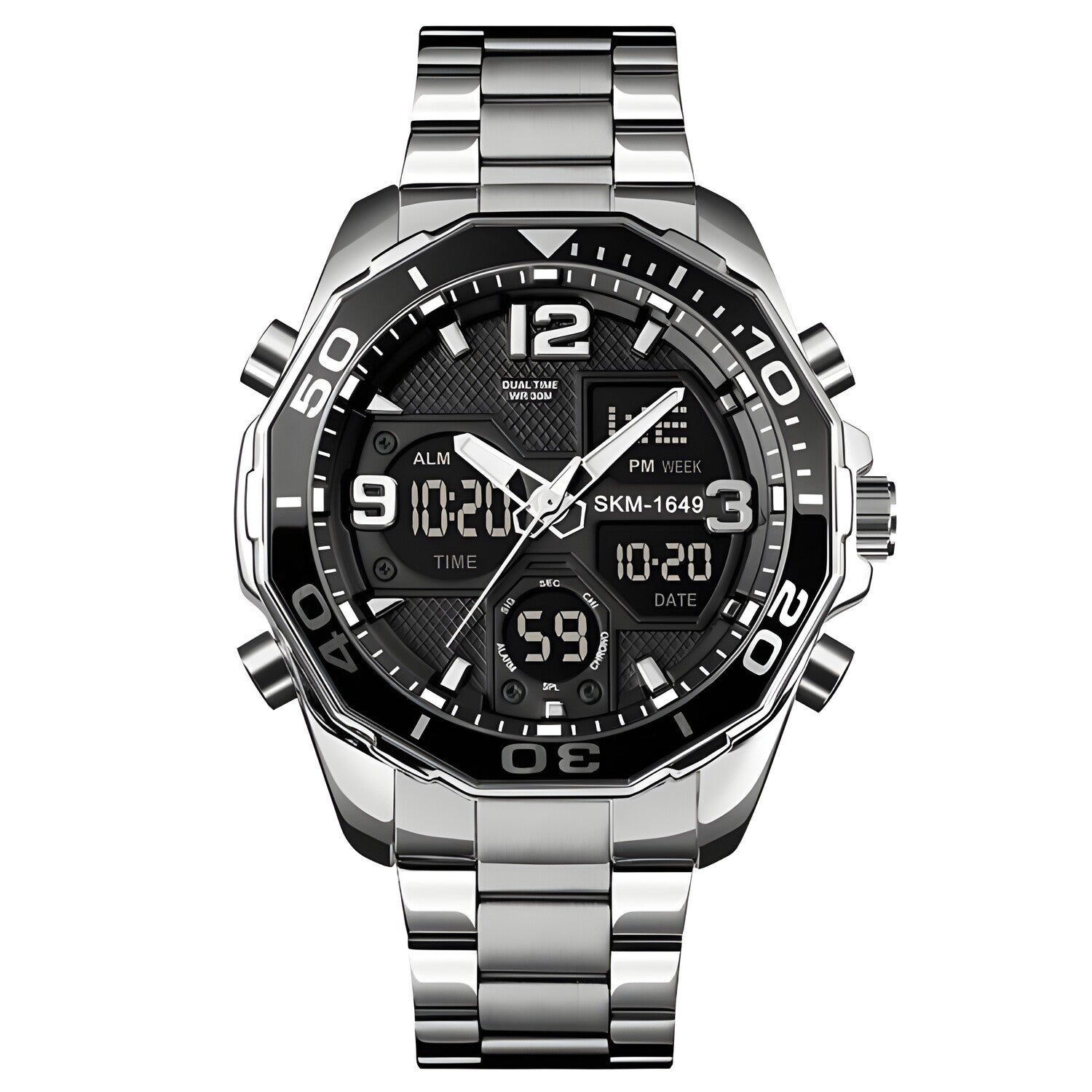 Sat SKMEI FI-23755 - Srebrna KP23755