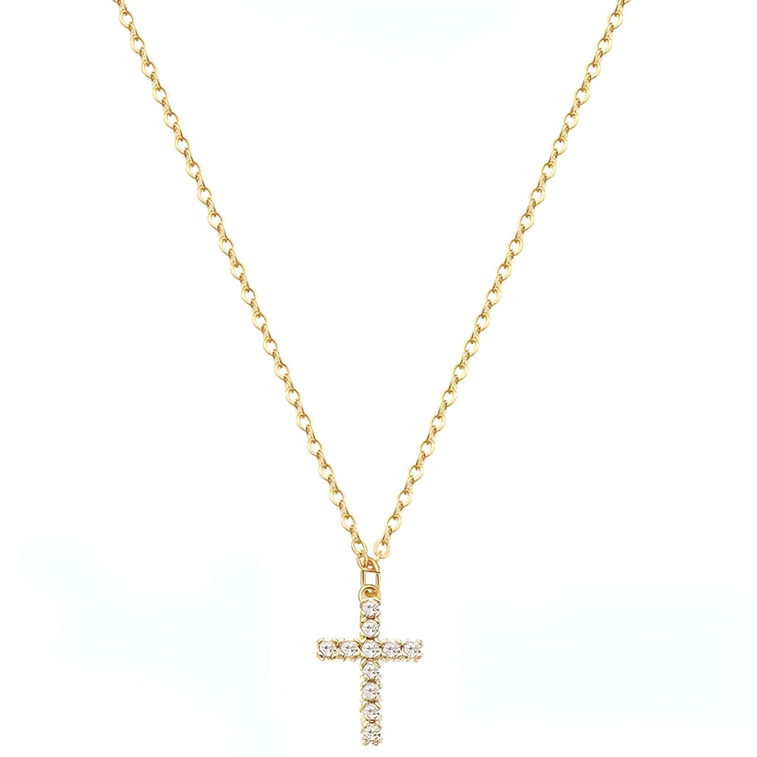 Ogrlica Small Cross - Zlatna KP29403