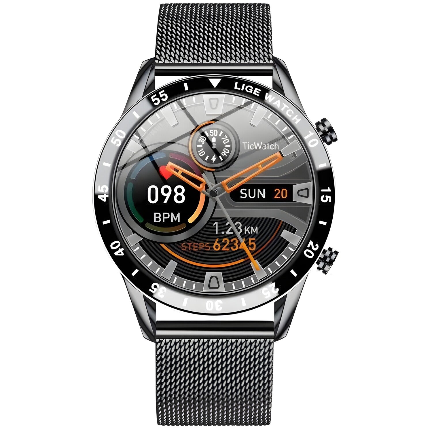 Pametni Sat LIGE LU-23959 - Crna / Tip2 KP23959