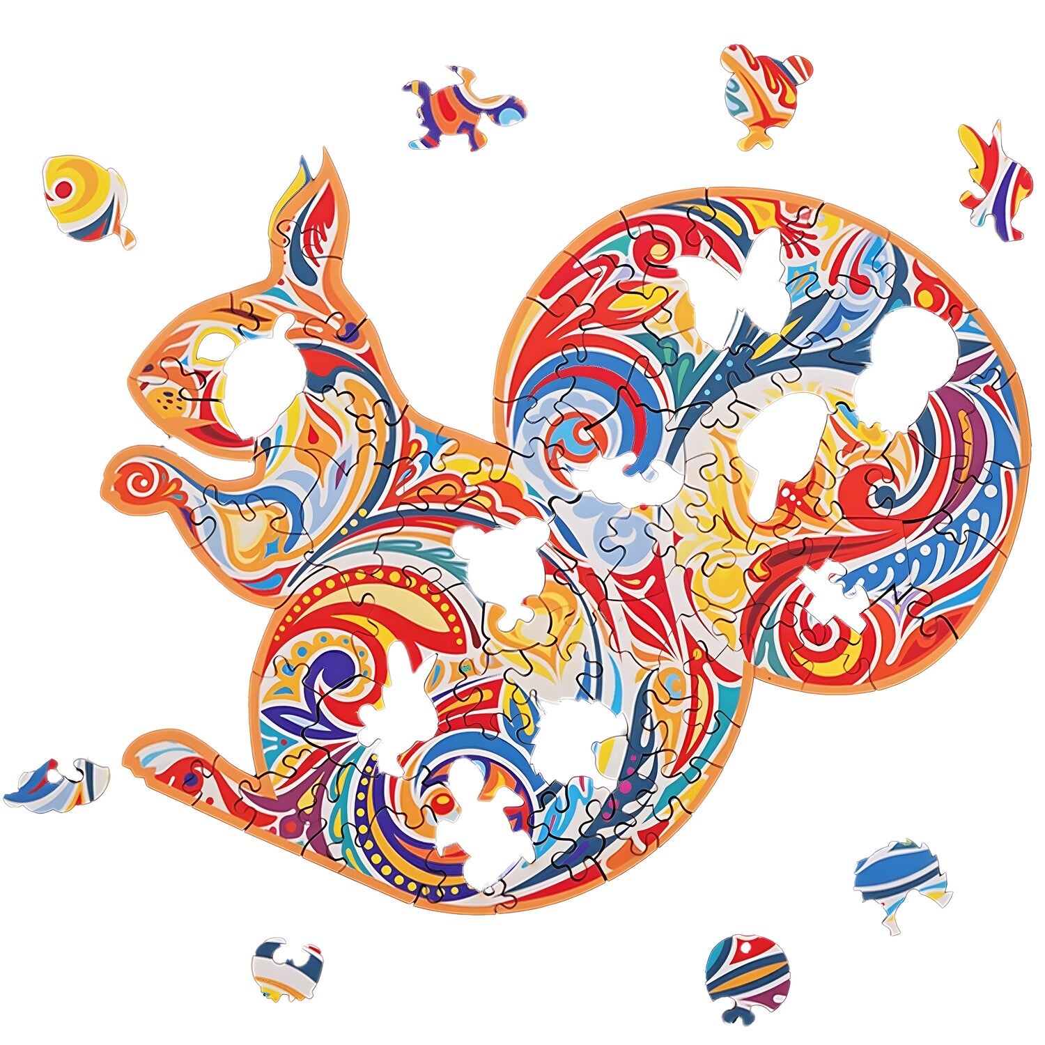Drvene puzzle - Squirrel / L KP21899