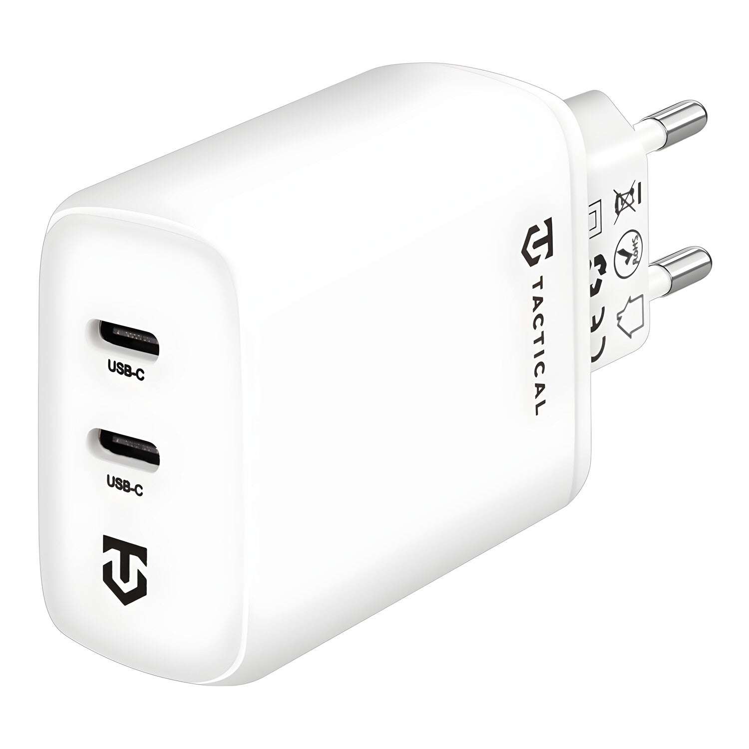 Tactical mrežni punjač 2x USB-C - 40W - Bijela KP31220