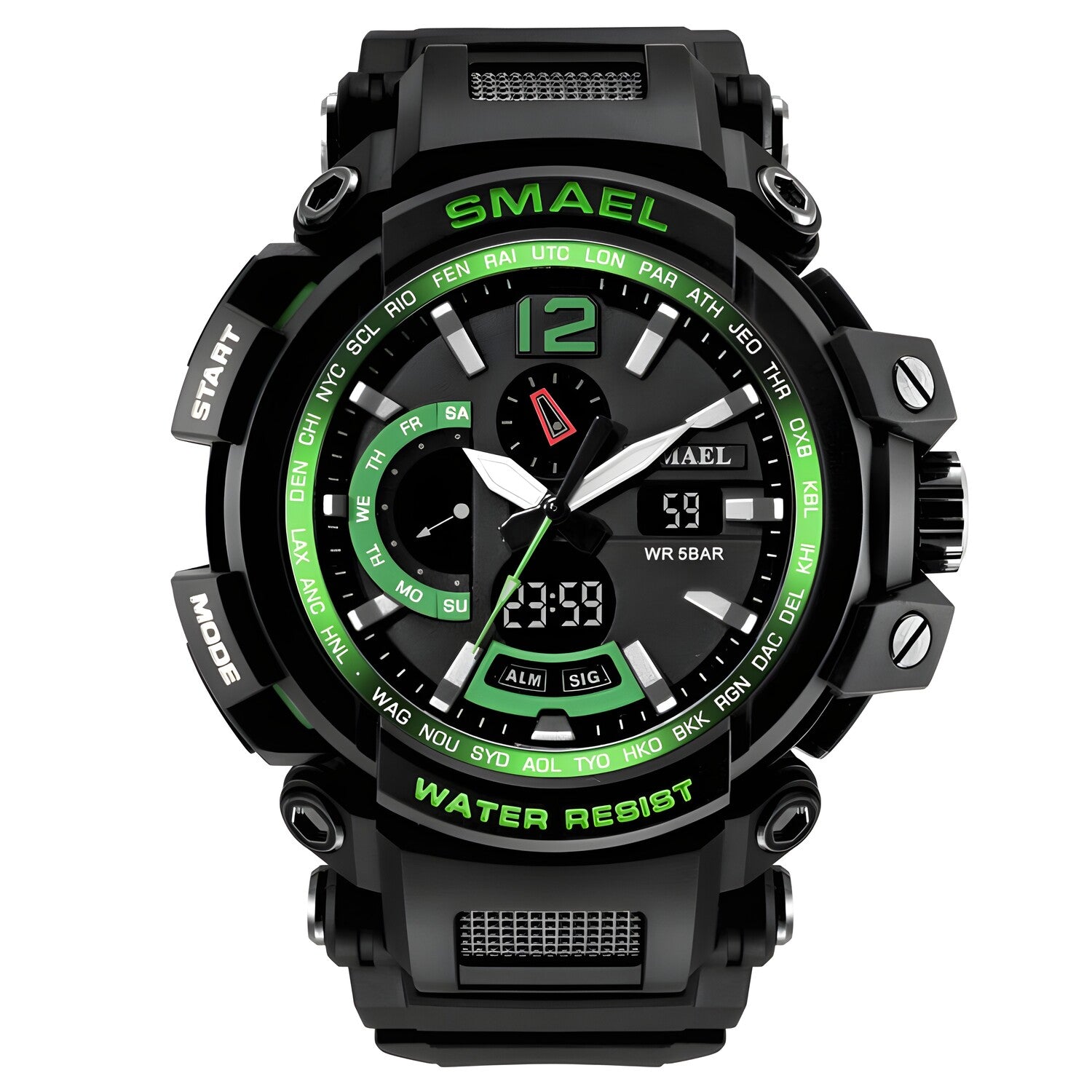 SMAEL TO-14087 sat - Crna / Zelena KP14087