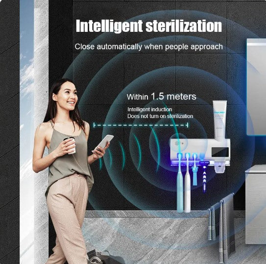 Držač četkica, UV sterilizator i automatski dozator paste za zube