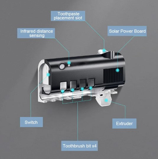 Držač četkica, UV sterilizator i automatski dozator paste za zube