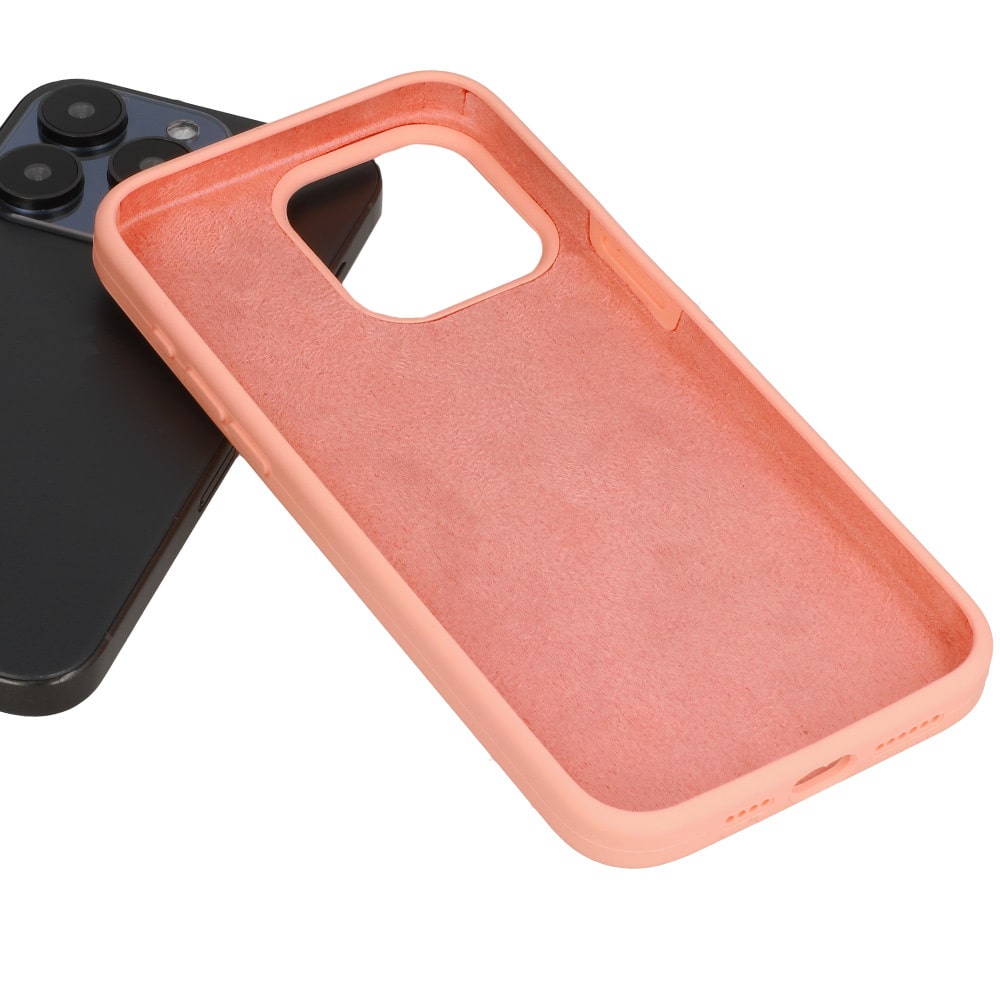 SILIKONSKA LITE MASKA ZA IPHONE 14 boja breskve