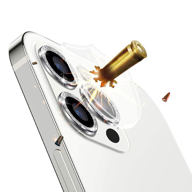 KALJENO STAKLO HARD DIAMOND ZA KAMERU (LEĆE) ZA IPHONE 14 PRO/14 PRO MAX SILVER (LEĆE 3 KOMADA)