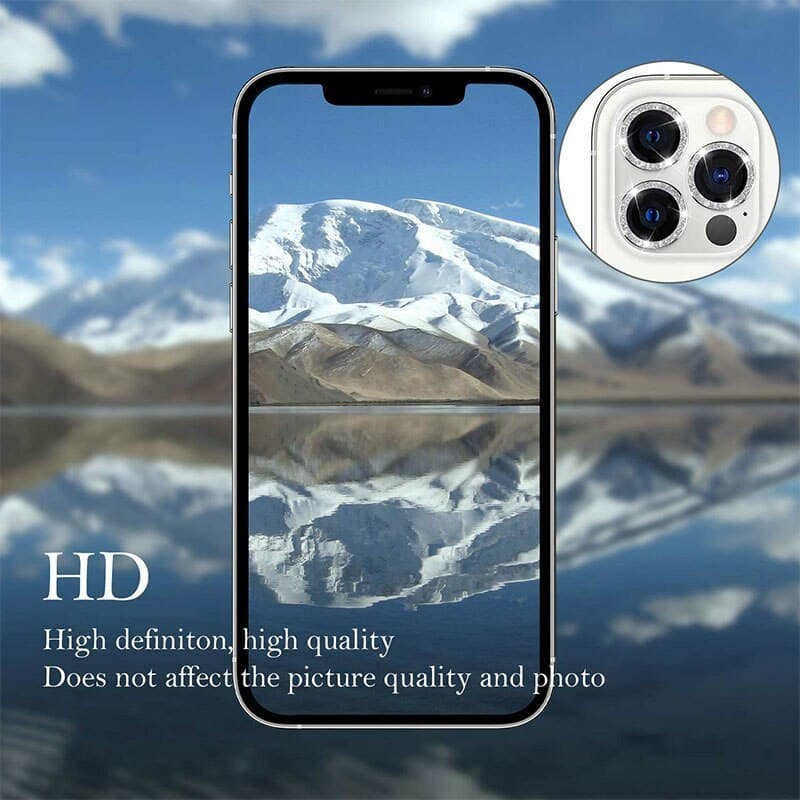 KALJENO STAKLO HARD DIAMOND ZA KAMERU (LEĆE) ZA IPHONE 14 PRO/14 PRO MAX SILVER (LEĆE 3 KOMADA)