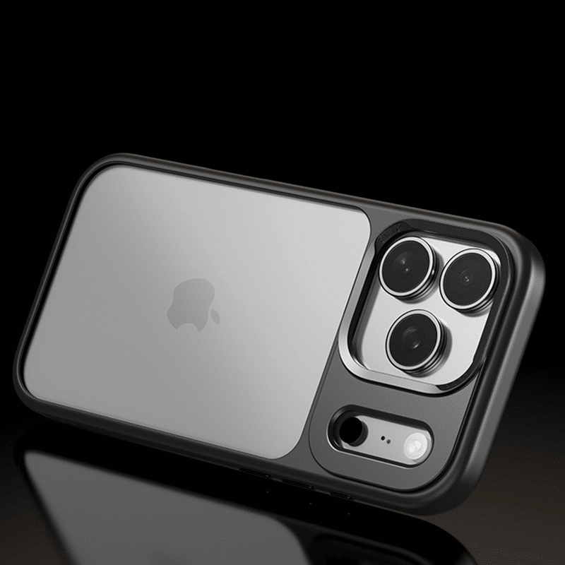 Rock Guard Lens Protection Series maskica za iPhone 17 Pro prozirno-crna