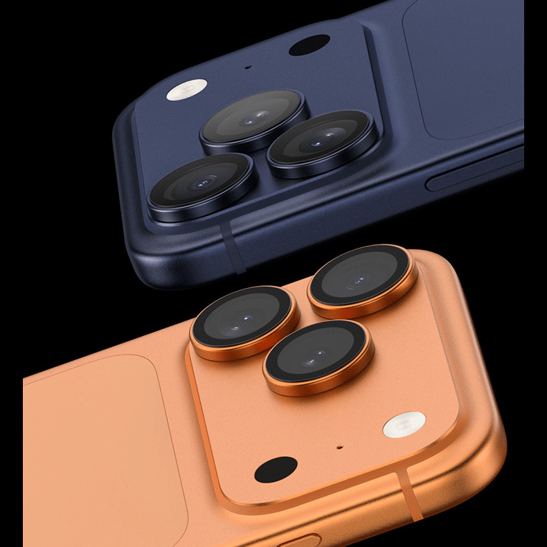 Benks kaljeno staklo DR Sapphire zaštita za kameru za iPhone 17 Pro/17 Pro Max (3 komada leća) plava