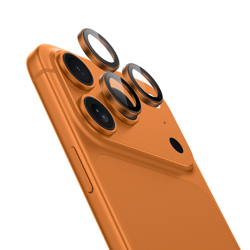 Benks kaljeno staklo DR Sapphire zaštita za kameru za iPhone 17 Pro/17 Pro Max (3 komada leća) narančasta