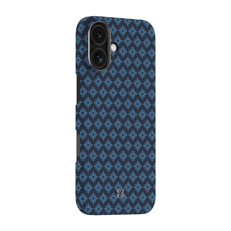 Benks Magnetic Air Armor Grid Kevlar maska ​​s metalnim okvirom 600D za iPhone 17 plava