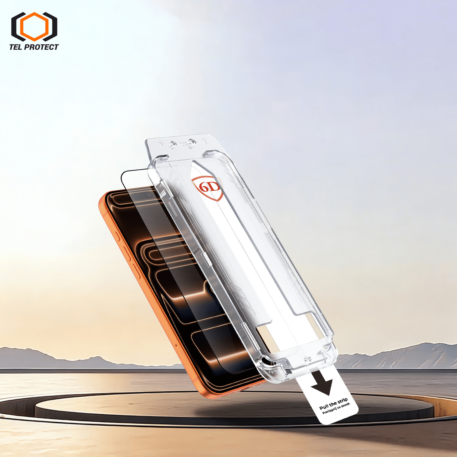 Tel Protect Dust-Free Easy Fit Full Glue 6D kaljeno staklo za iPhone 16 Pro Max crno – 2 komada