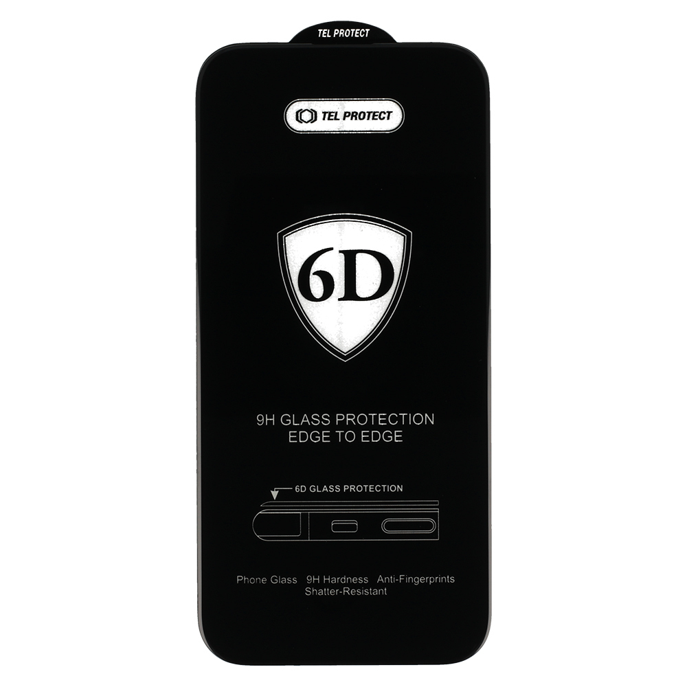 Kaljeno staklo Tel Protect Full Glue 6D za MOTOROLA EDGE 60 PRO 5G sa crnim rubom