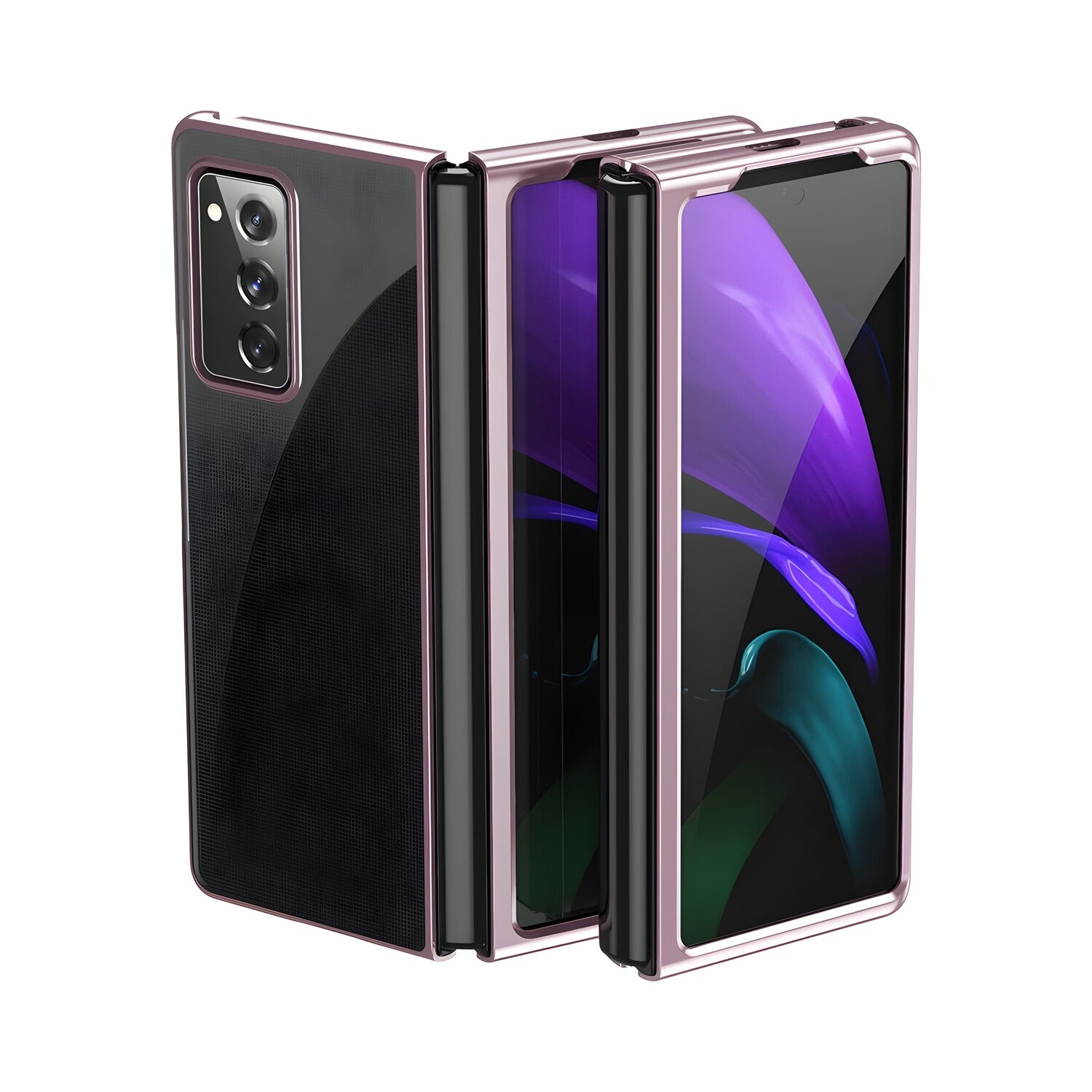 Plating Case Hard futrola za Samsung Galaxy Z Fold 4 - Roza KP39766