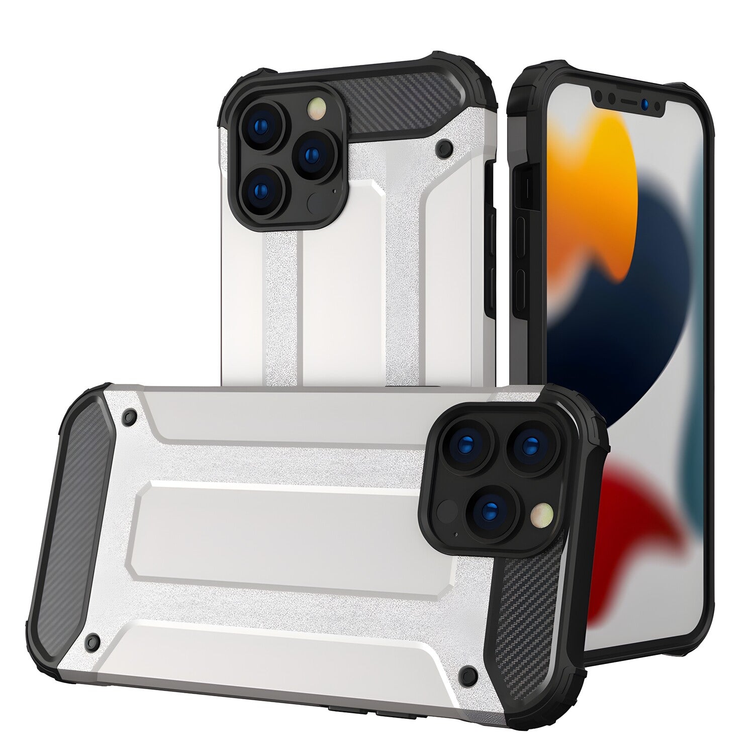 Futrola Hybrid Armor za Samsung Galaxy A51 - Srebrna KP40564
