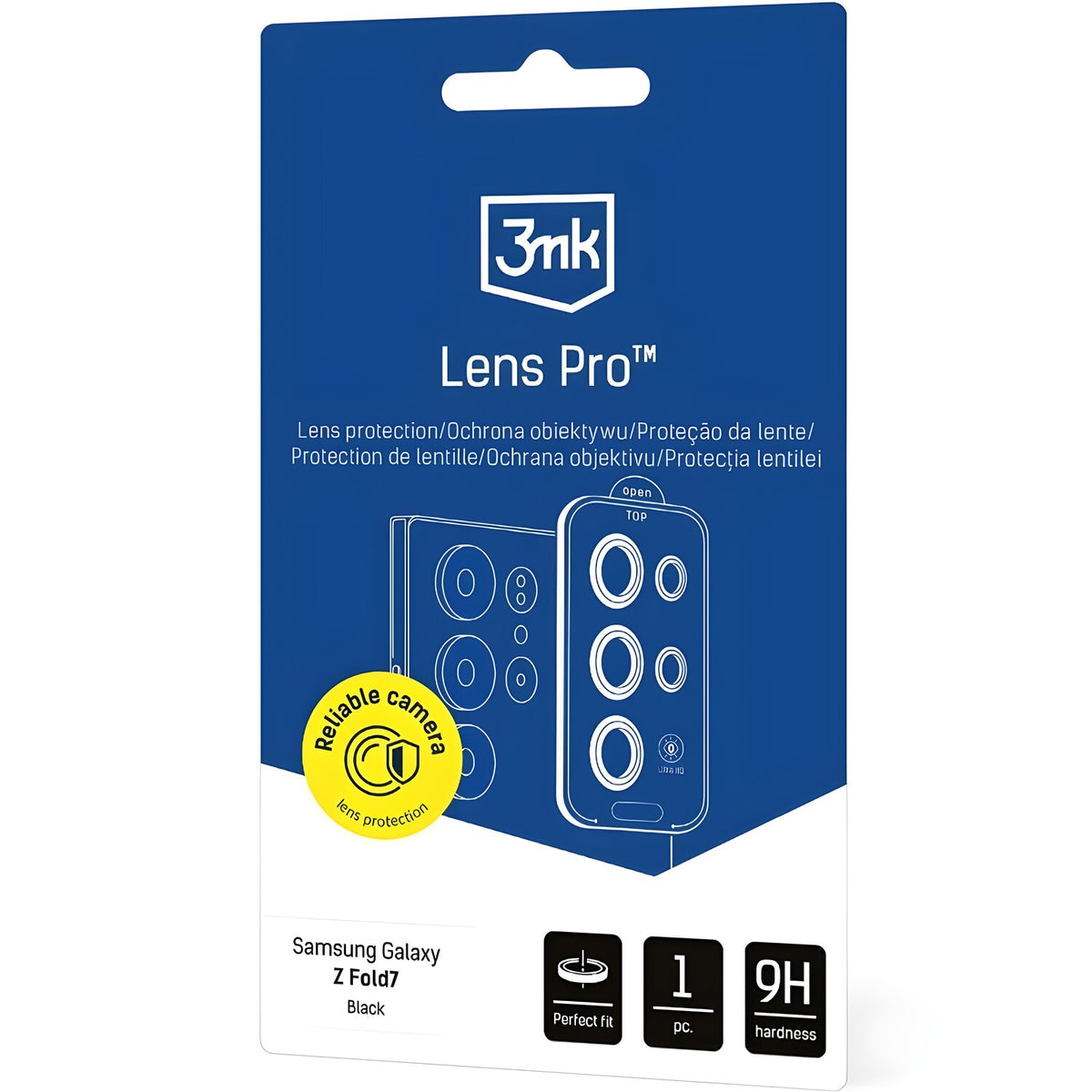 Zaštitno staklo 3mk Lens Pro Protection za Samsung Galaxy Z Fold 4 - Crna KP41503
