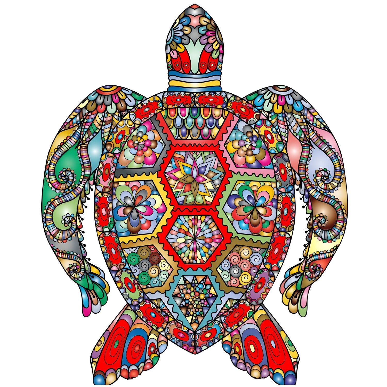 Drvene puzzle - Turtle / M KP21989