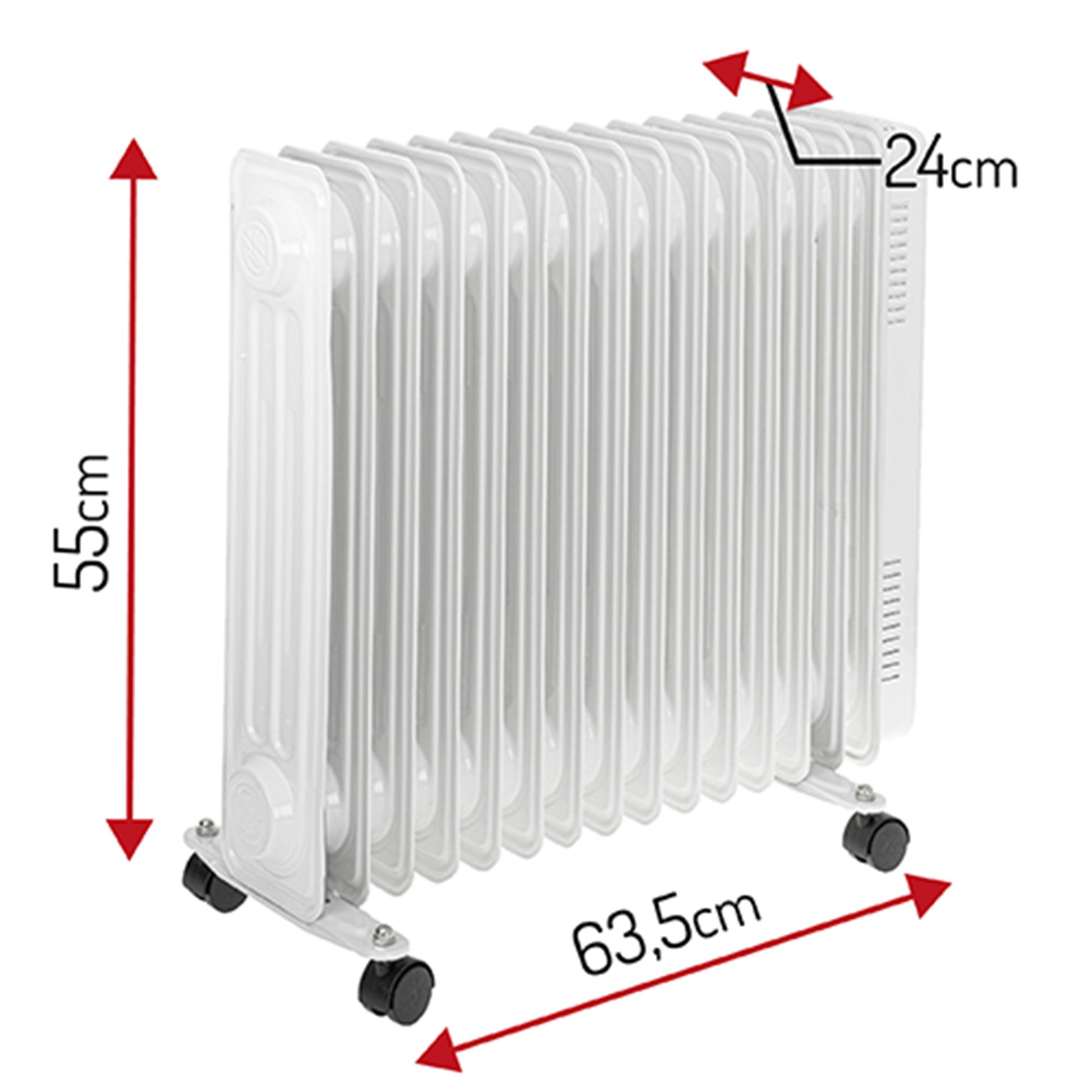Uljni radijator, AD7819, 15 rebara, 2000W