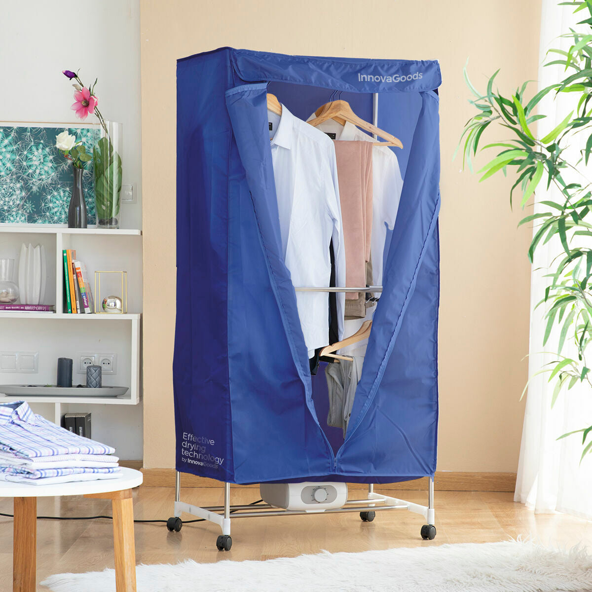 Prijenosna električna sušilica 2 visine Dupledry Blue InnovaGoods 1200 W