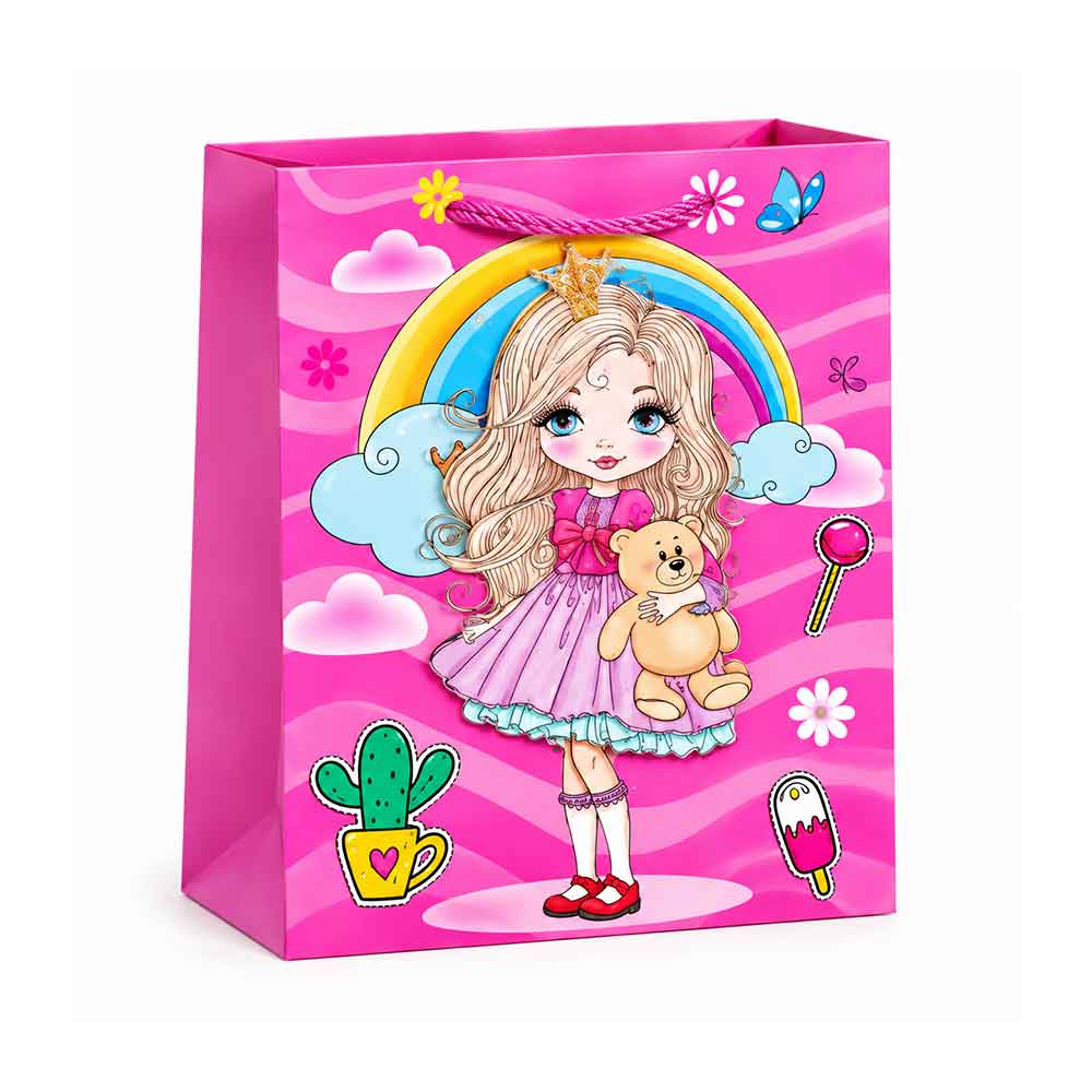 Poklon vrećica Girl Fashion 30 × 42 cm – 4 modela Model 04