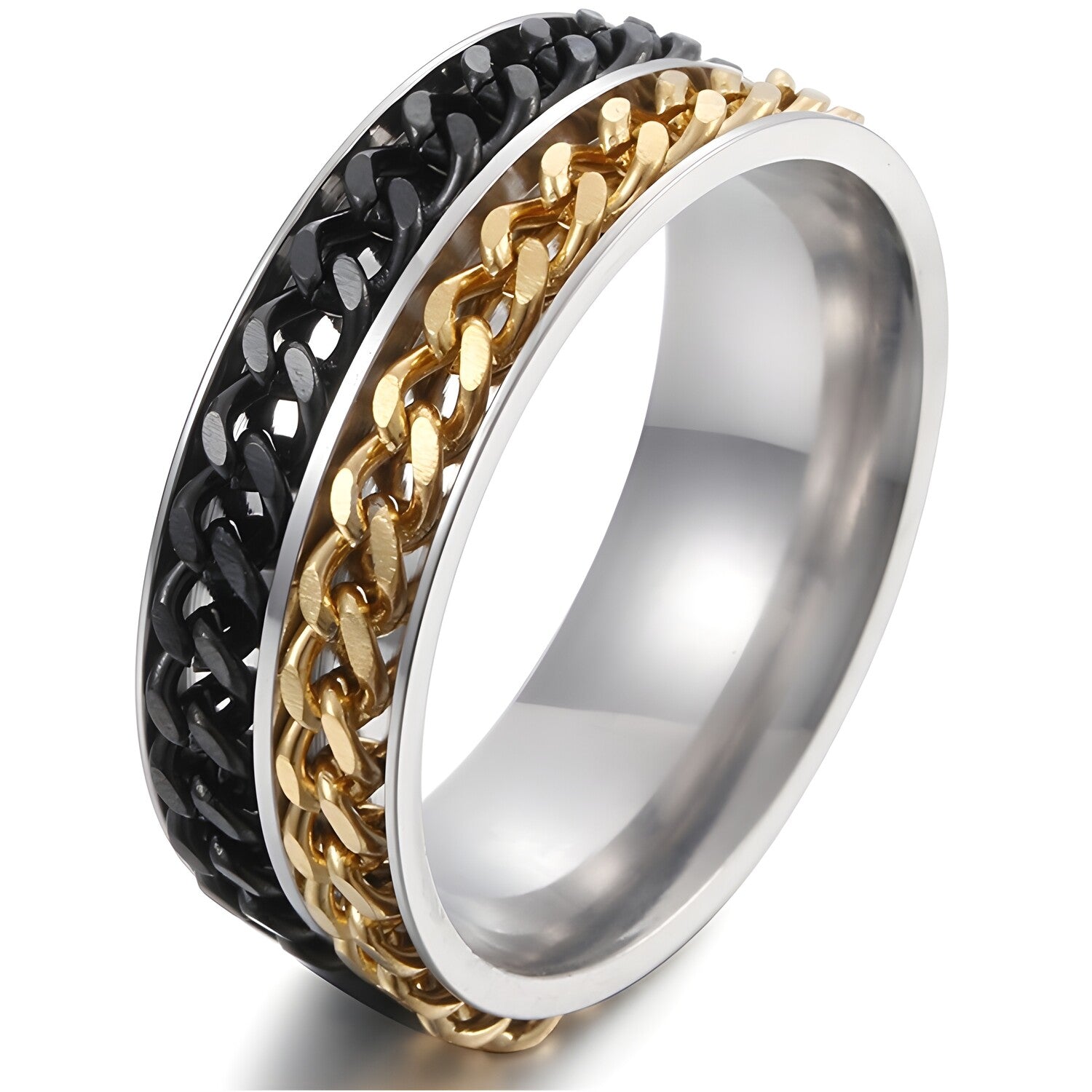 Prsten WA-17061 - Crna / Zlatna / 67mm KP17061
