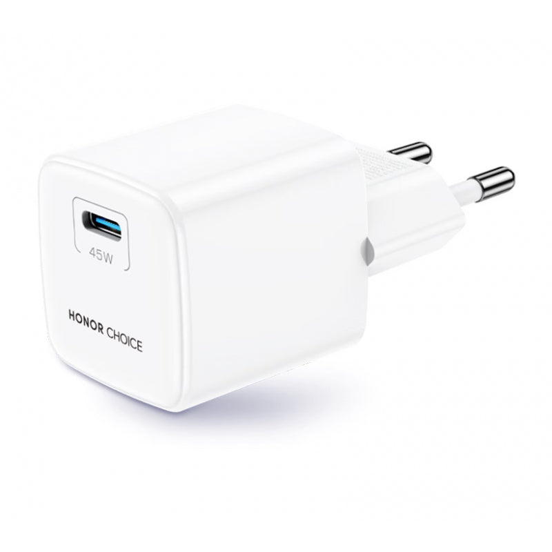 Honor originalni zidni punjač 45 W 3 A 1 x USB-C s USB-C kabelom bijeli