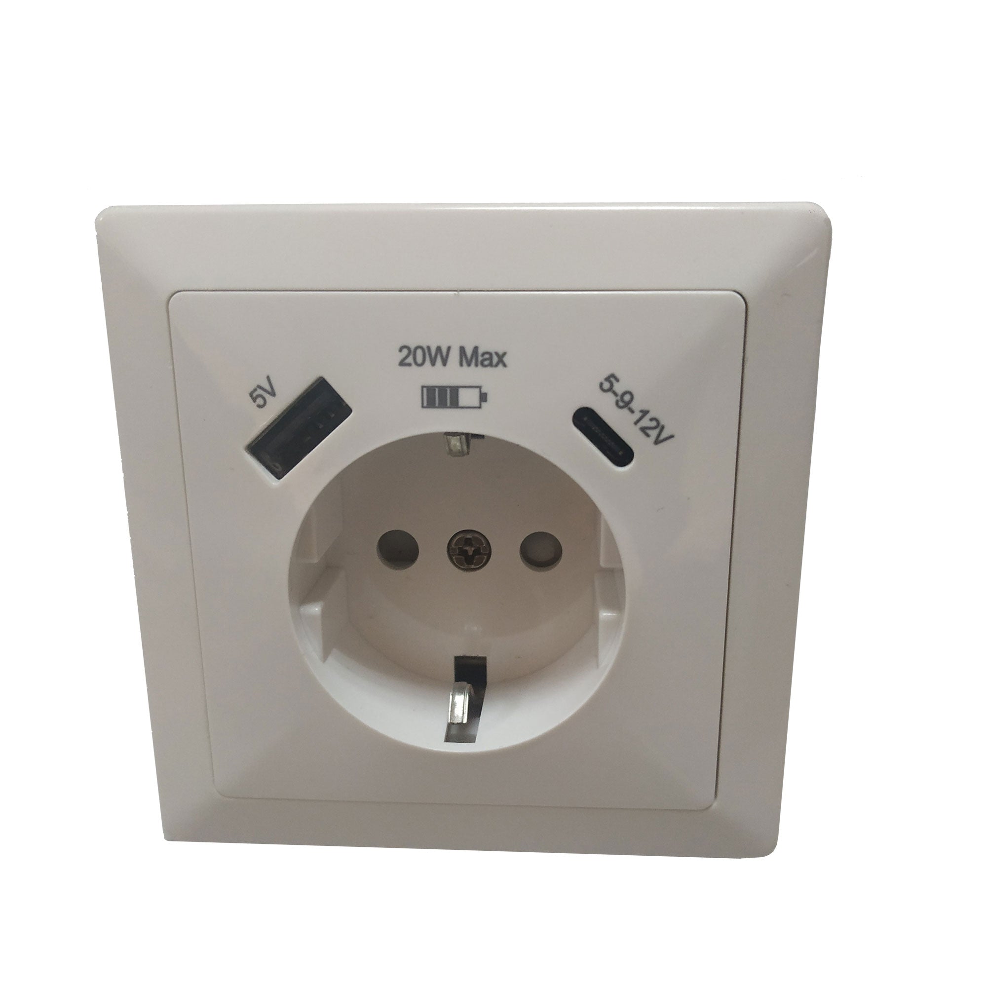 WLT 1238LT Utičnica shuko USB A+C