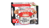 "Spill Stopper" silikonski univerzalni poklopac protiv kipljenja (pogledajte video)